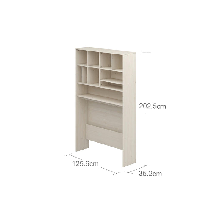 The Decorators: Etajera inalta pentru birou, Classic Hutch, lemn de pin, 202x125x35 cm