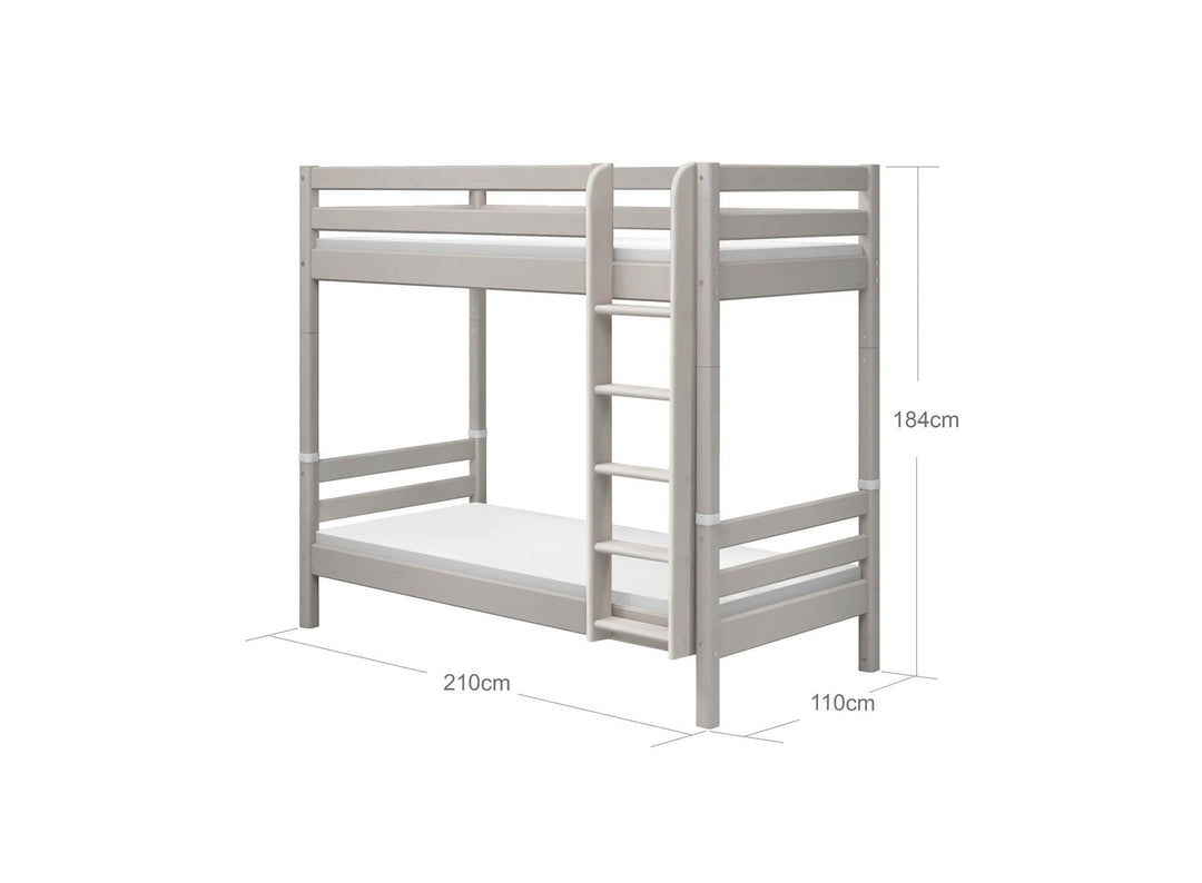 The Decorators: Paturi suprapuse inaltime 184 cm cu scara dreapta Flexa Classic 90x200 cm