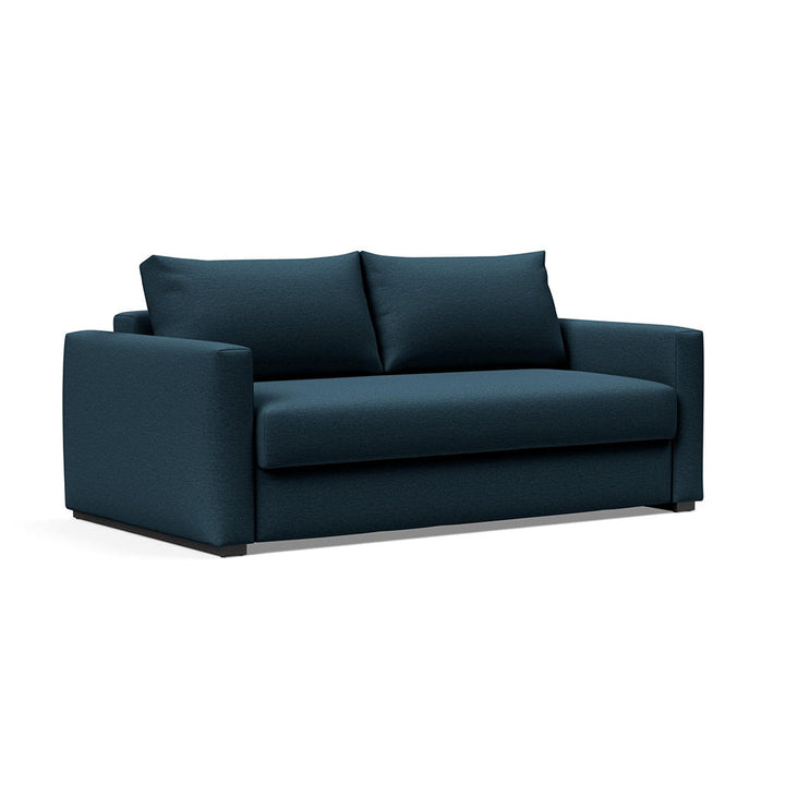 The Decorators: Canapea extensibila cu cotiere Cosial Argus Navy Blue 180x195cm