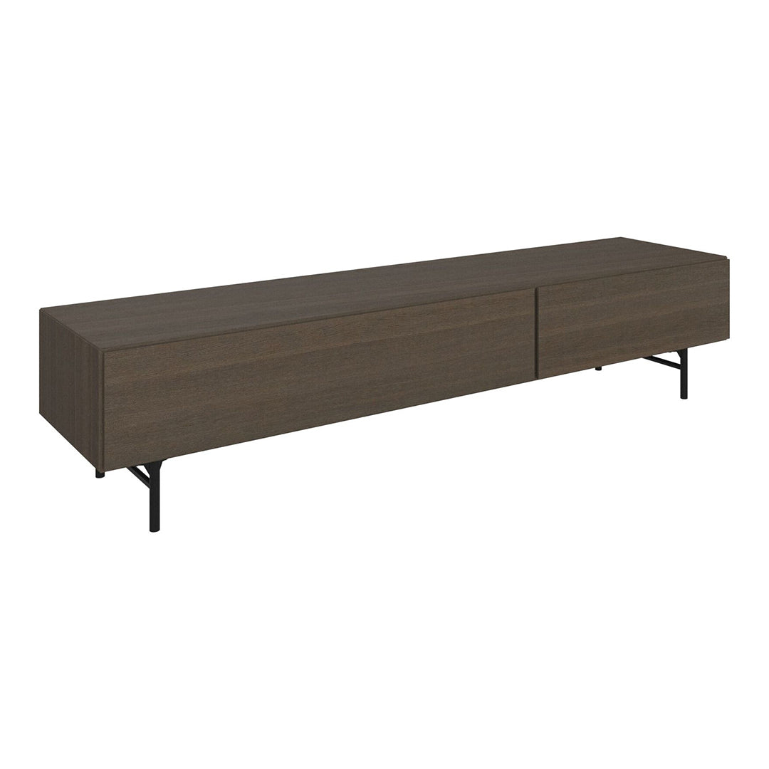 The Decorators: Comoda TV BoConcept Lugano 192x42cm, stejar inchis, usi simple