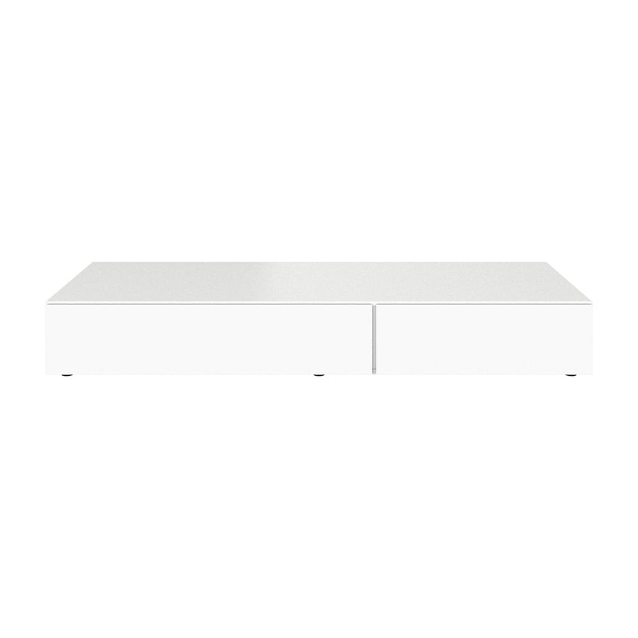 The Decorators: Comoda TV BoConcept Lugano 192x28cm, alb, usi simple si sertar