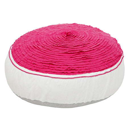 The Decorators: Puf rotund Lifetime Ibiza Bloom ,  65cm