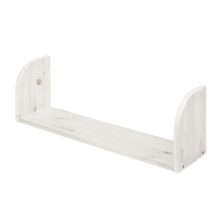 The Decorators: Etajera pentru carti, Classic, White Washed, lemn de pin, 72x18x22 cm