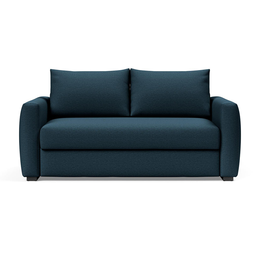 The Decorators: Canapea extensibila cu cotiere Cosial Argus Navy Blue 140x195cm