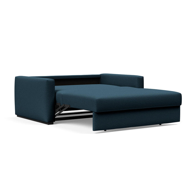 The Decorators: Canapea extensibila cu cotiere Cosial Argus Navy Blue 140x195cm