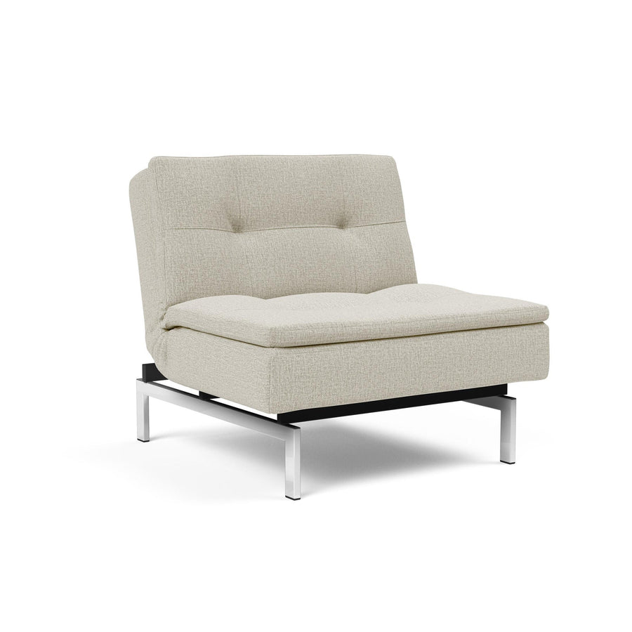 The Decorators: Fotoliu recliner Dublexo Chrome Mixed Dance Natural 115x90cm