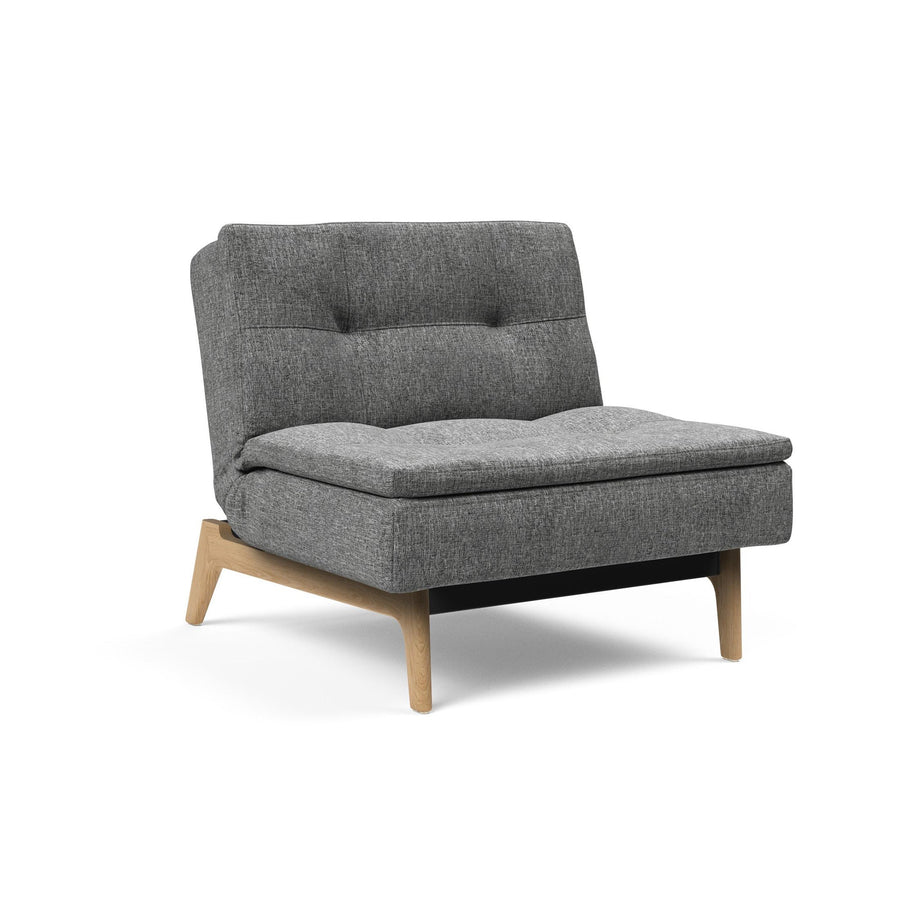 The Decorators: Fotoliu recliner Dublexo Eik Oak Twist Charcoal