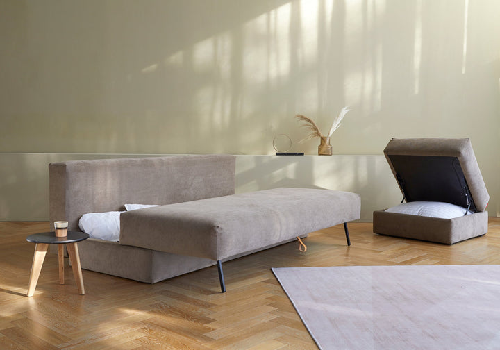 The Decorators: Canapea extensibila Osvald Cordufine Beige 150x200cm