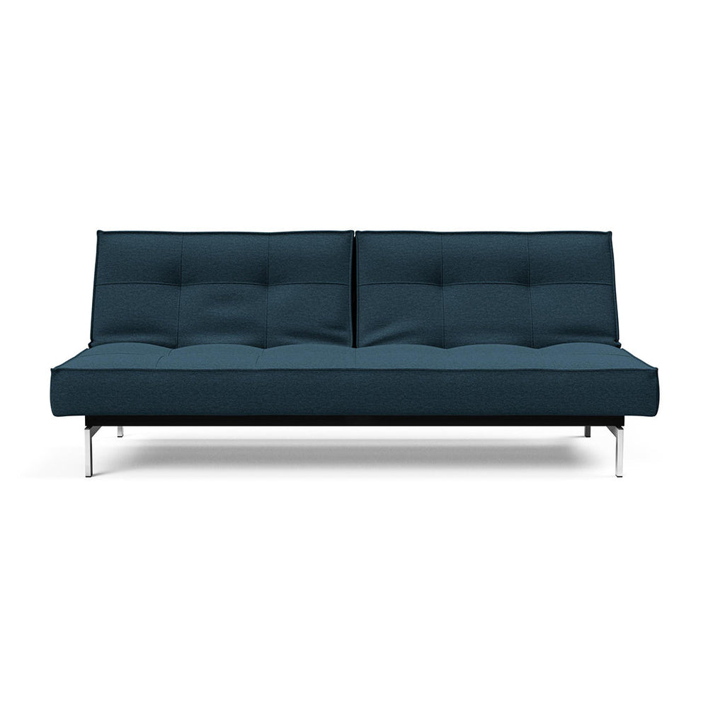 The Decorators: Canapea extensibila Splitback Chrome Argus Navy Blue 115x210cm