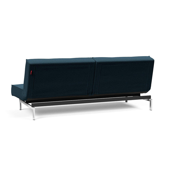 The Decorators: Canapea extensibila Splitback Chrome Argus Navy Blue 115x210cm