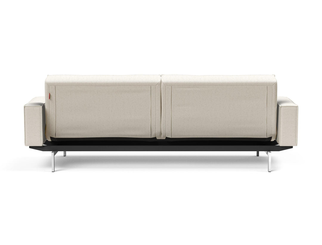 The Decorators: Canapea extensibila cu brate Splitback Chrome Boucle Off White 115x210cm