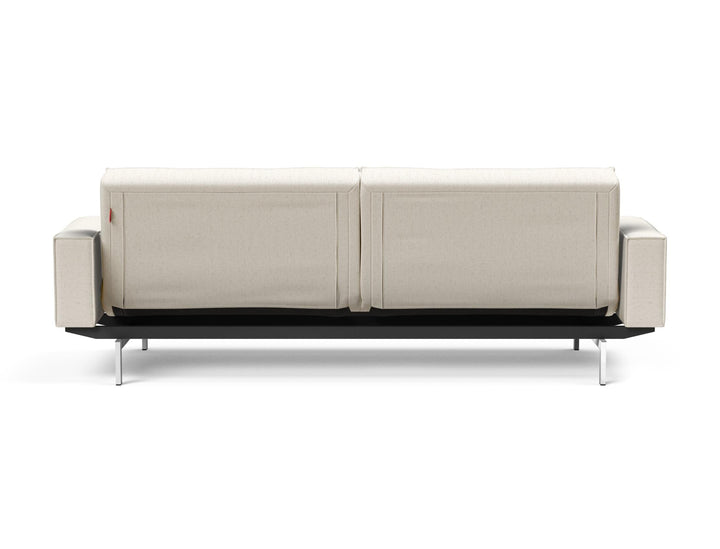 The Decorators: Canapea extensibila cu brate Splitback Chrome Boucle Off White 115x210cm