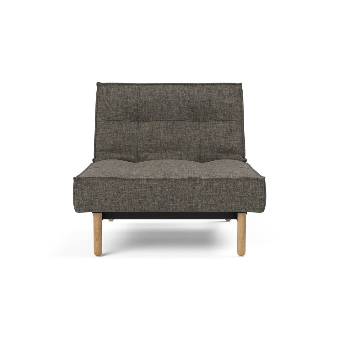 The Decorators: Fotoliu recliner Splitback Stem Flashtex Dark Grey 115x90cm