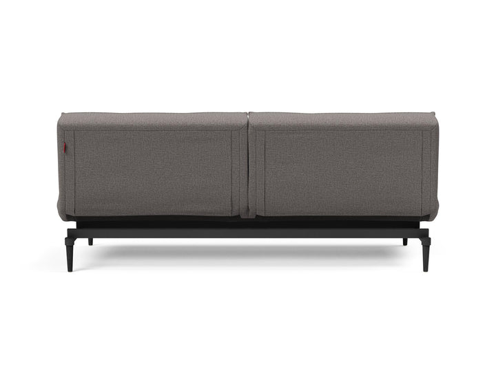 The Decorators: Canapea extensibila Splitback Styletto Black Wood Mixed Dance Grey 115x210cm