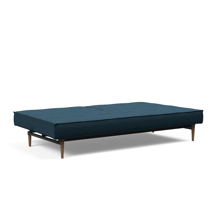 The Decorators: Canapea extensibila Splitback Styletto Dark Wood Argus Navy Blue 115x210cm