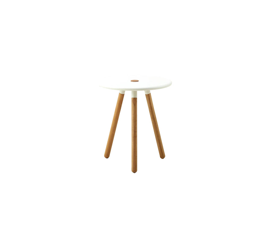 The Decorators: Masuta/taburet Cane-line Area Teak w/White