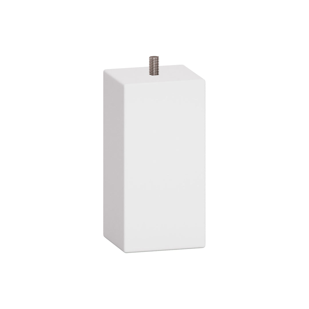 The Decorators: Picioare drepte de lemn pentru mobilier VOX Simple - set 4 bucati - alb