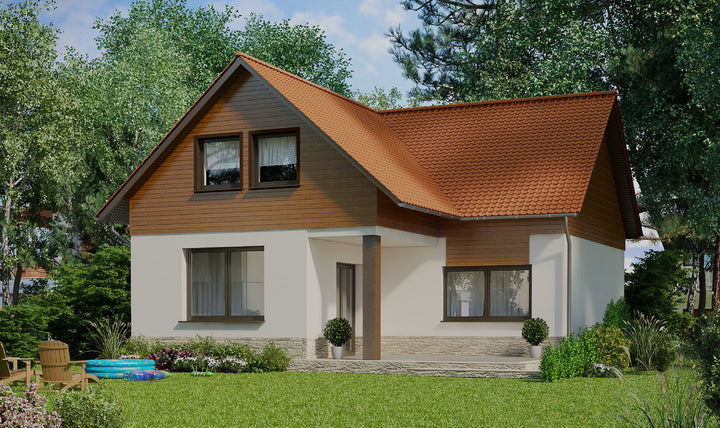 The Decorators: Lambriu pentru exterior siding vinil Vifront Nature Stejar Auriu SV-05 (1 cutie/9.63 mp)